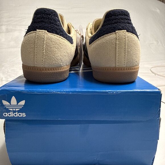 Adidas 7.5 Men’s Samba OG Warm Vanilla Night Indigo Enamel Lace Bling NIB main image 7
